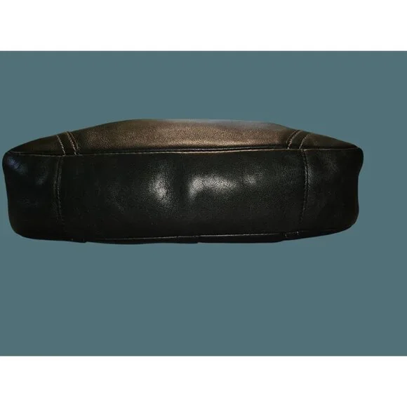 Coach Hamilton Hobo Tassel Black Leather Shoulder Bag - Picture 3 of 14